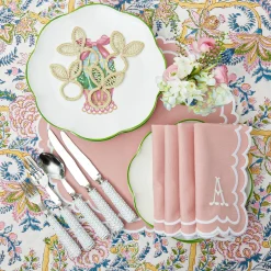 Online Mrs. Alice Rattan Bunny Napkin Rings (Set Of 4)