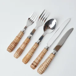 Clearance Mrs. Alice Rattan Cutlery (5 Piece)