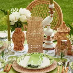 Discount Mrs. Alice Rattan Hurricane Lantern (Pair)