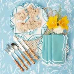 Discount Mrs. Alice Rattan Napkin Bows (Set Of 4)