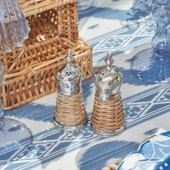 Clearance Mrs. Alice Rattan Salt & Pepper Set