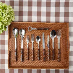 New Mrs. Alice Rattan Tray
