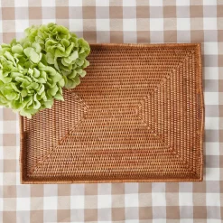 New Mrs. Alice Rattan Tray
