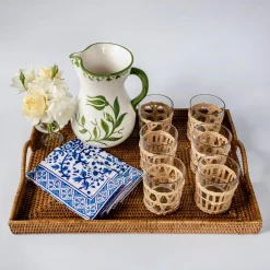 New Mrs. Alice Rattan Tray
