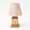Sale Mrs. Alice Rechargeable Lamp With Pink Lotus Lampshade