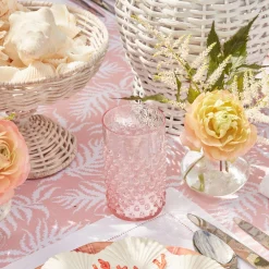 New Mrs. Alice Rose Pink Hobnail Glasses (Set Of 6)