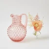 Clearance Mrs. Alice Rose Pink Hobnail Jug