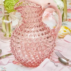 Clearance Mrs. Alice Rose Pink Hobnail Jug