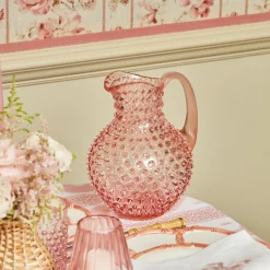 Clearance Mrs. Alice Rose Pink Hobnail Jug