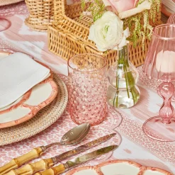 Discount Mrs. Alice Rose Pink Hobnail Water Glasses & Jug Set