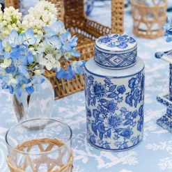 Best Mrs. Alice Round Chinoiserie Ginger Jars (Pair)