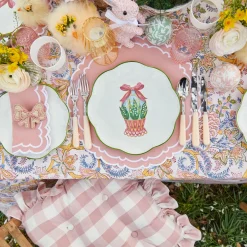Mrs. Alice Scalloped Easter Dinner & Starter Plate (Set Of 8)