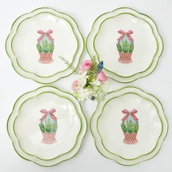 Sale Mrs. Alice Scalloped Easter Dinner & Starter Plate (Set Of 8)