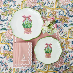 Sale Mrs. Alice Scalloped Easter Dinner & Starter Plate (Set Of 8)