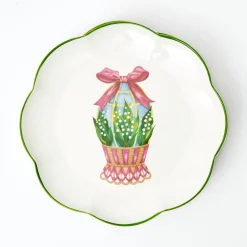 Sale Mrs. Alice Scalloped Easter Dinner & Starter Plate (Set Of 8)