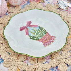 Sale Mrs. Alice Scalloped Easter Dinner Plate