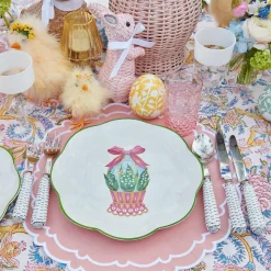 Hot Mrs. Alice Scalloped Easter Dinner Plate (Set Of 4)