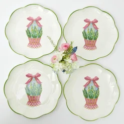 Hot Mrs. Alice Scalloped Easter Dinner Plate (Set Of 4)