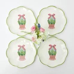 Online Mrs. Alice Scalloped Easter Starter Plates (Set Of 4)