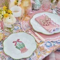 Online Mrs. Alice Scalloped Easter Starter Plates (Set Of 4)