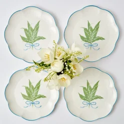 Online Mrs. Alice Scalloped Lily Of The Valley Starter Plate (Set Of 4)