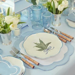Sale Mrs. Alice Scalloped Lily Of The Valley Dinner Plate