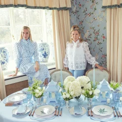 Clearance Mrs. Alice Scalloped Lily Of The Valley Dinner Plate (Set Of 4)