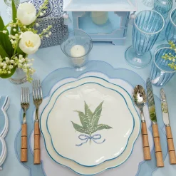 Clearance Mrs. Alice Scalloped Lily Of The Valley Dinner Plate (Set Of 4)
