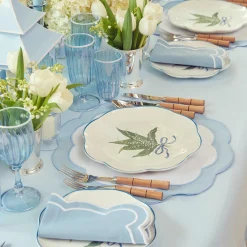 Hot Mrs. Alice Scalloped Lily Of The Valley Starter Plate