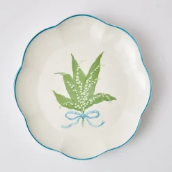 Mrs. Alice Scalloped Lily Of The Valley Dinner Plate (Set Of 4)