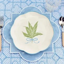 Mrs. Alice Scalloped Lily Of The Valley Dinner Plate (Set Of 4)