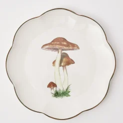 Mrs. Alice Scalloped Mushroom Dinner Plate (Set Of 4)