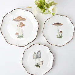 Online Mrs. Alice Scalloped Mushroom Starter Plate (Grey)