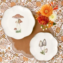 Online Mrs. Alice Scalloped Mushroom Starter Plate (Grey)