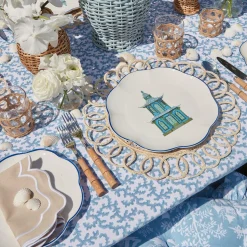 New Mrs. Alice Scalloped Pagoda Dinner Plate (Set Of 4)