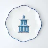 Online Mrs. Alice Scalloped Pagoda Dinner Plate