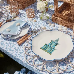 Online Mrs. Alice Scalloped Pagoda Dinner Plate