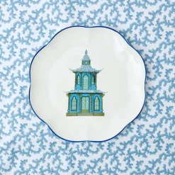 Online Mrs. Alice Scalloped Pagoda Dinner Plate