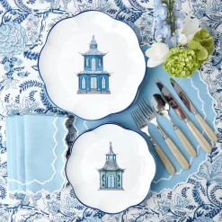 Online Mrs. Alice Scalloped Pagoda Dinner Plate