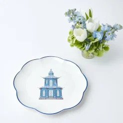 Online Mrs. Alice Scalloped Pagoda Dinner Plate