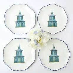 Sale Mrs. Alice Scalloped Pagoda Dinner Plate (Set Of 4)