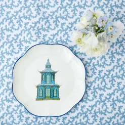 Sale Mrs. Alice Scalloped Pagoda Dinner Plate (Set Of 4)