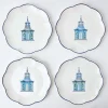 Hot Mrs. Alice Scalloped Pagoda Starter Plate (Set Of 4)