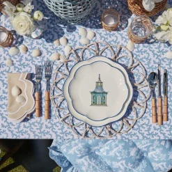 Hot Mrs. Alice Scalloped Pagoda Starter Plate (Set Of 4)