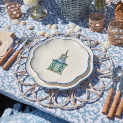 Hot Mrs. Alice Scalloped Pagoda Starter Plate (Set Of 4)