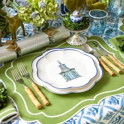 Hot Mrs. Alice Scalloped Pagoda Starter Plate (Set Of 4)