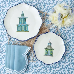 Discount Mrs. Alice Scalloped Pagoda Starter Plate (Set Of 4)