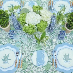 Hot Mrs. Alice Serena Applique Blue Napkins (Set Of 4)