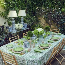 Clearance Mrs. Alice Serena Applique Green Placemats (Set Of 4)