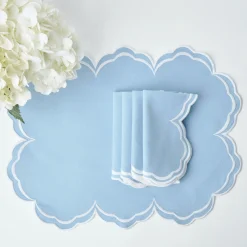 Sale Mrs. Alice Serena Cornflower Blue Placemats (Set Of 4)